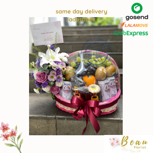 

Parcel Buah Bunga cantik premium | Hampers buah premium