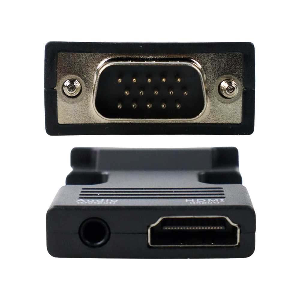 Konverter HDMI to VGA monitor Audio Speaker HDMI Female VGA male