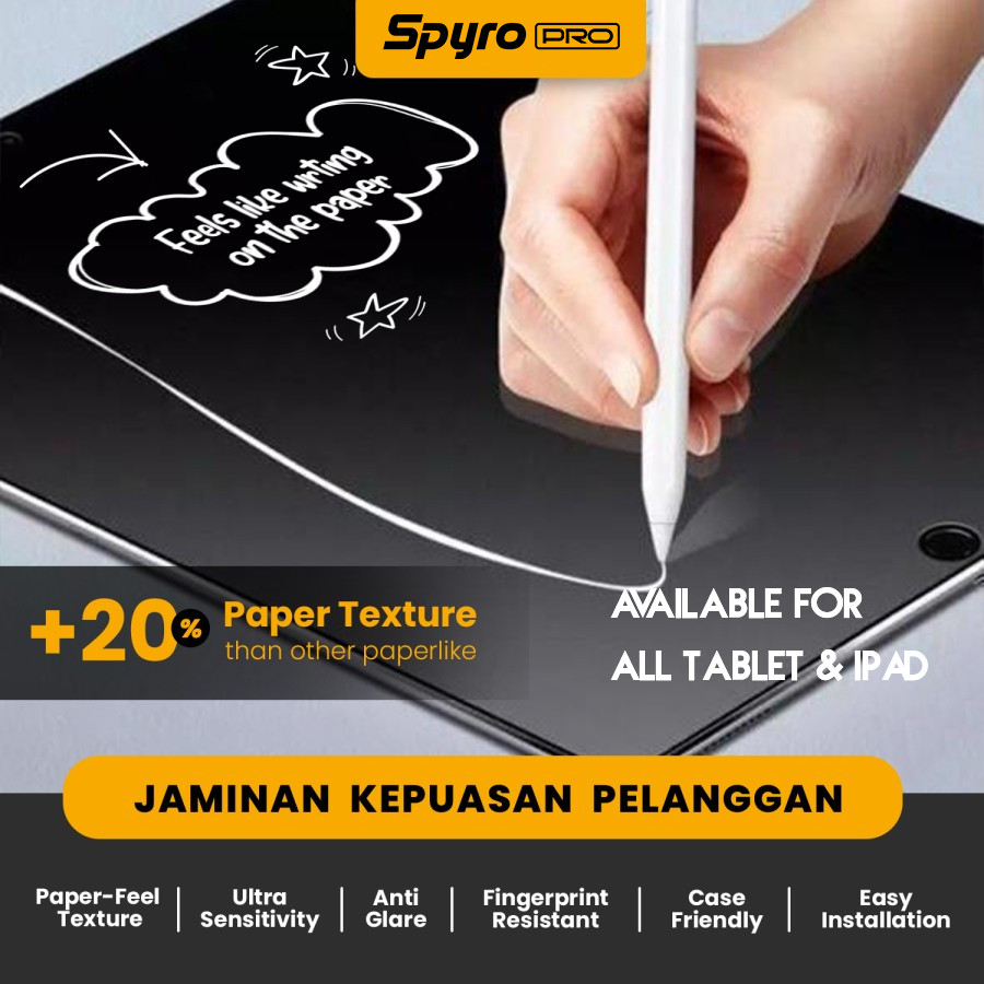 Anti Gores Hydrogel Spyro Pro Tablet All Ipad Xiaomi Samsung Realme