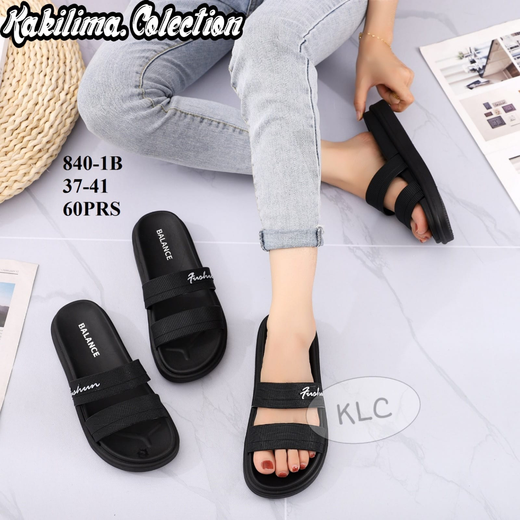 SANDAL JELLY WANITA SENDAL WEDGES PEREMPUAN BALANCE 840