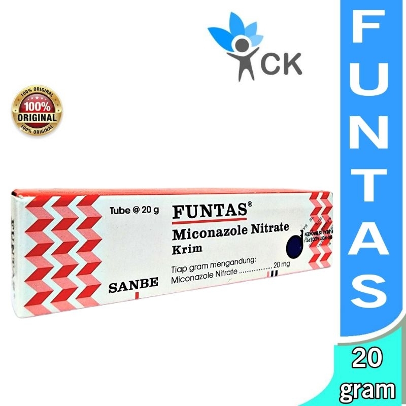 

FUNTAS CREAM 20 GR krim untuk gatal karena jamur