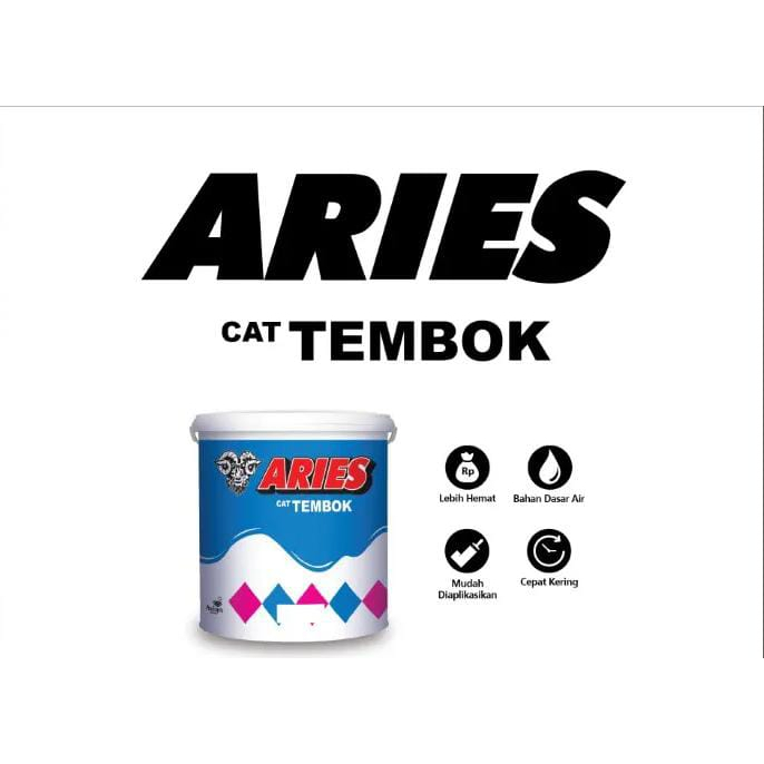 Cat Tembok Aries Avian Cat Tembok Dinding Interior 5kg - 685 Lily Pink