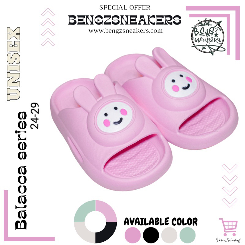 Sandal Selop Anak -Anak Perempuan Bahan Karet Terbaru Motif Boneka