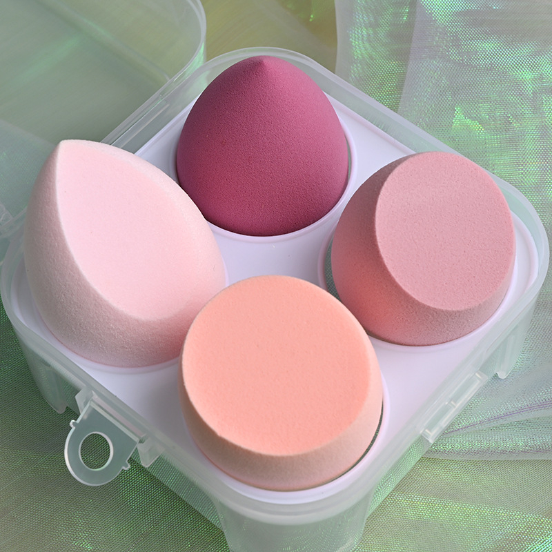 Spons Make Up 4Pcs Beauty Blender Sponge Telur Kosmetik Free Box TMW06