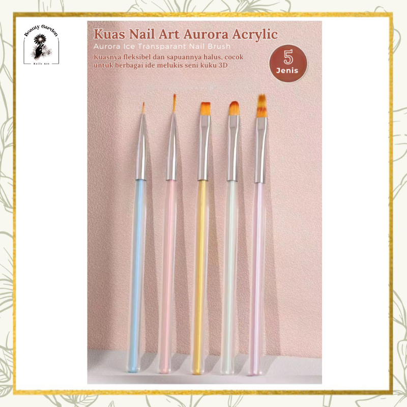 【 COD 】 Kuas ACRYLIC/KUAS Nail Art Bahan Akrilik/KUAS CANTIK UNTUK NAIL ART