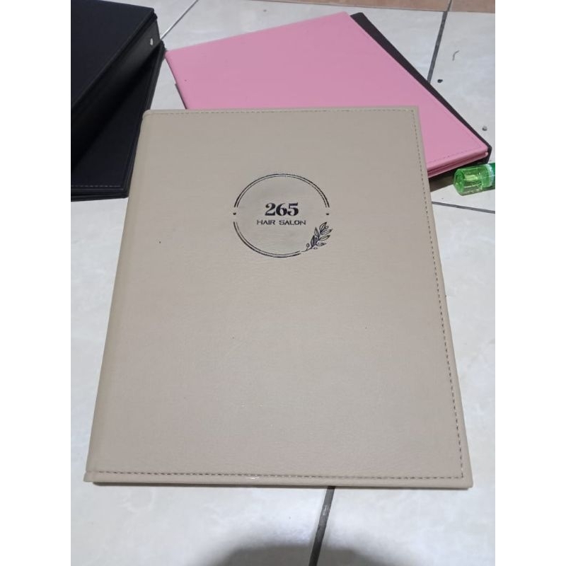 

cover menu ukuran a4 di ring