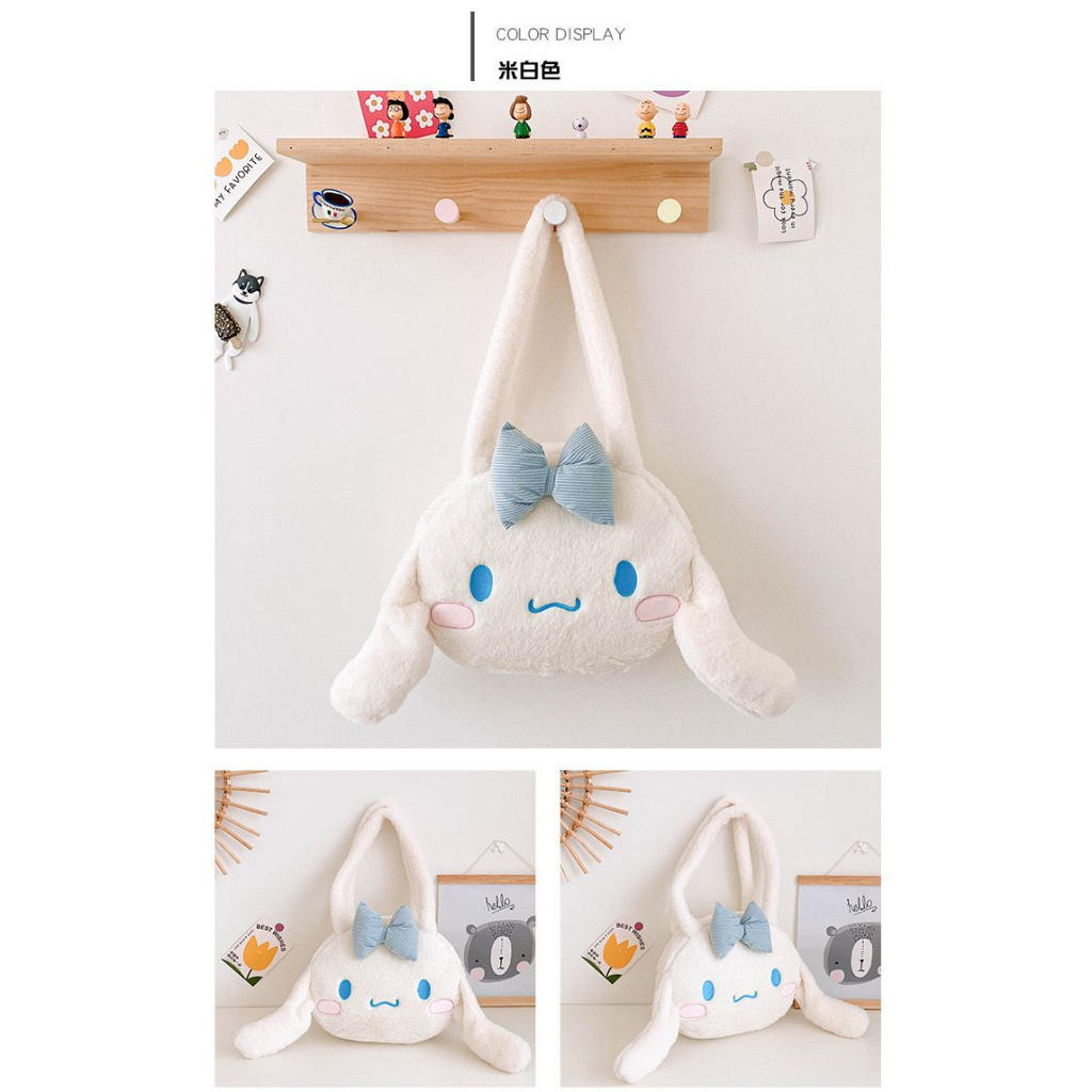 TAS BAHU CINNAMOROLL MELODY KUROMI HEAD SHOULDER BAG WANITA