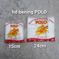 PLASTIK KRESEK BENING HDPE POLO UKURAN 15 &amp; 24