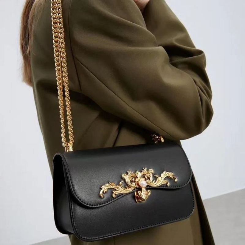 CK Merial Metallic Accent Crossbody Bag