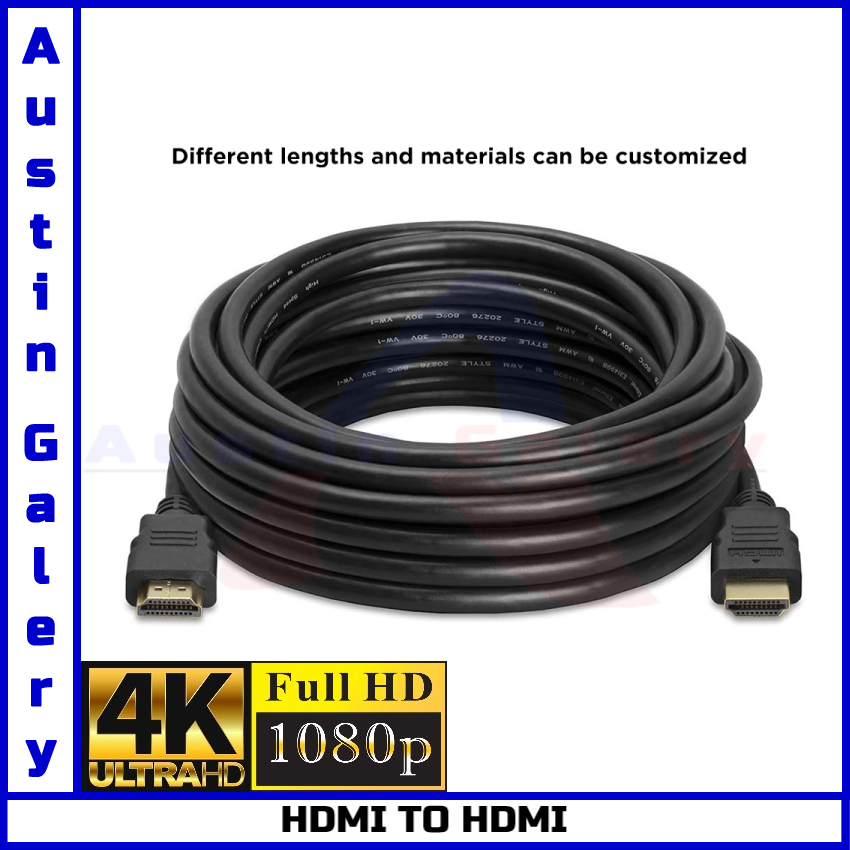 HDMI TO HDMI 4K UltraHD Full HD1080P High Resolution Untuk PC HDTV Laptop