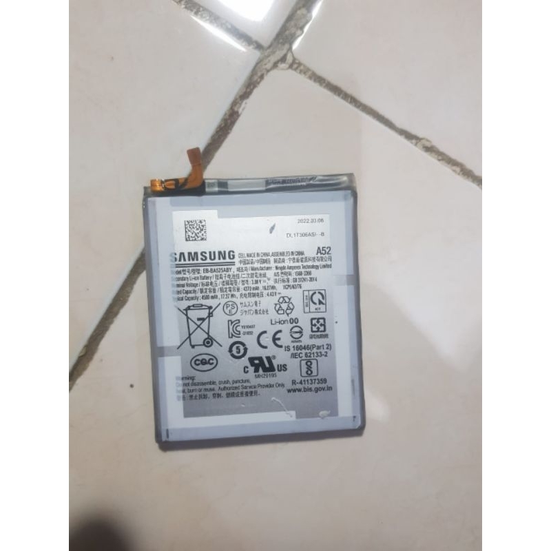 Battery Batrei Batre Samsung A52 (SM-A525) Original Copotan