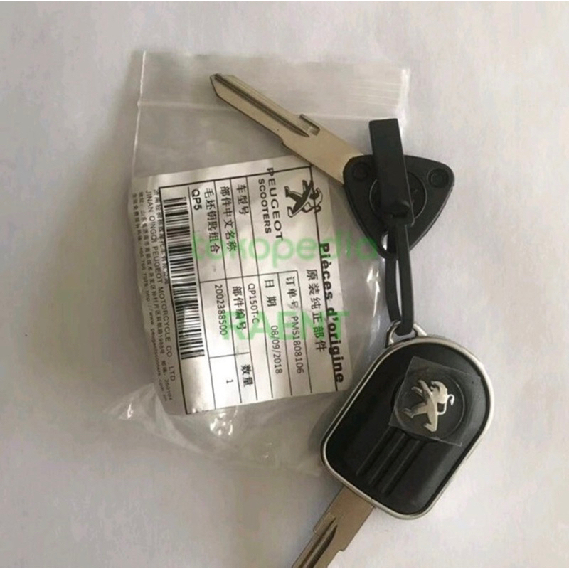 anak kunci kontak blank key original peugeot django scooter