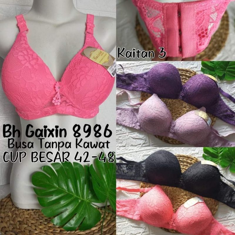 GAIXIN BRA BH BRUKRAT BROKLAT CUP JUMBO CUP C 8986 JUMBO BIG SIZE 42-48 MURAH