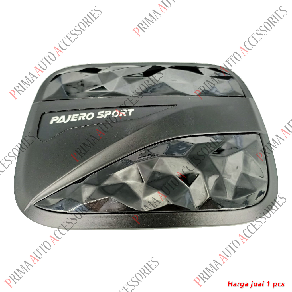 Tank Cover All New Pajero Sport Hitam Doff Diamond Tutup Tangki Bensin