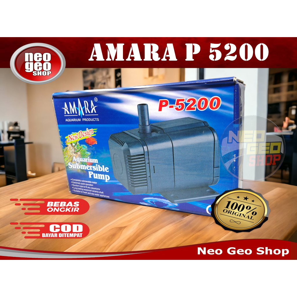 AMARA P5200 P 5200 Pompa Air Celup Kolam Aquarium