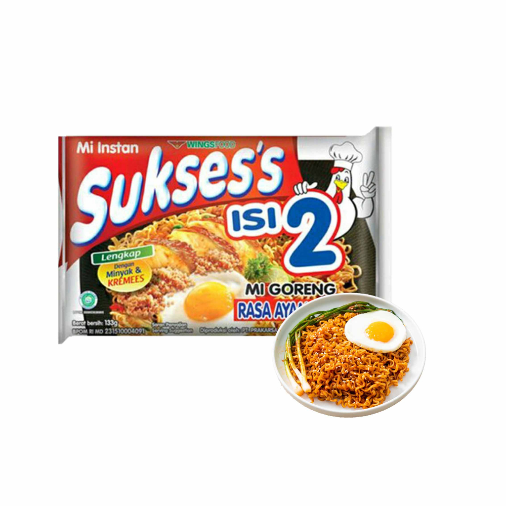 Mie sukses isi 2 / ayam keremes / mie goreng