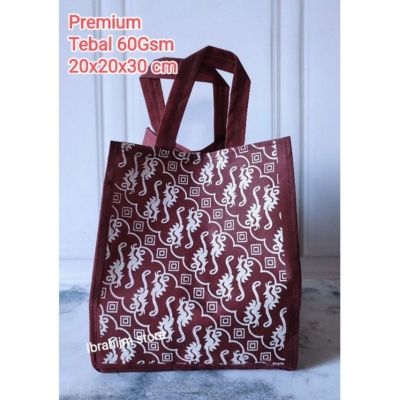 (ISI 12 PCS) TERLARIS TAS HAJATAN BATIK MEWAH TEBAL UKURAN 22x22 CM TEBAL 60 GSM/ TAS BERKAT TEBAL DAN BESAR TAS HAJATAN MEWAH