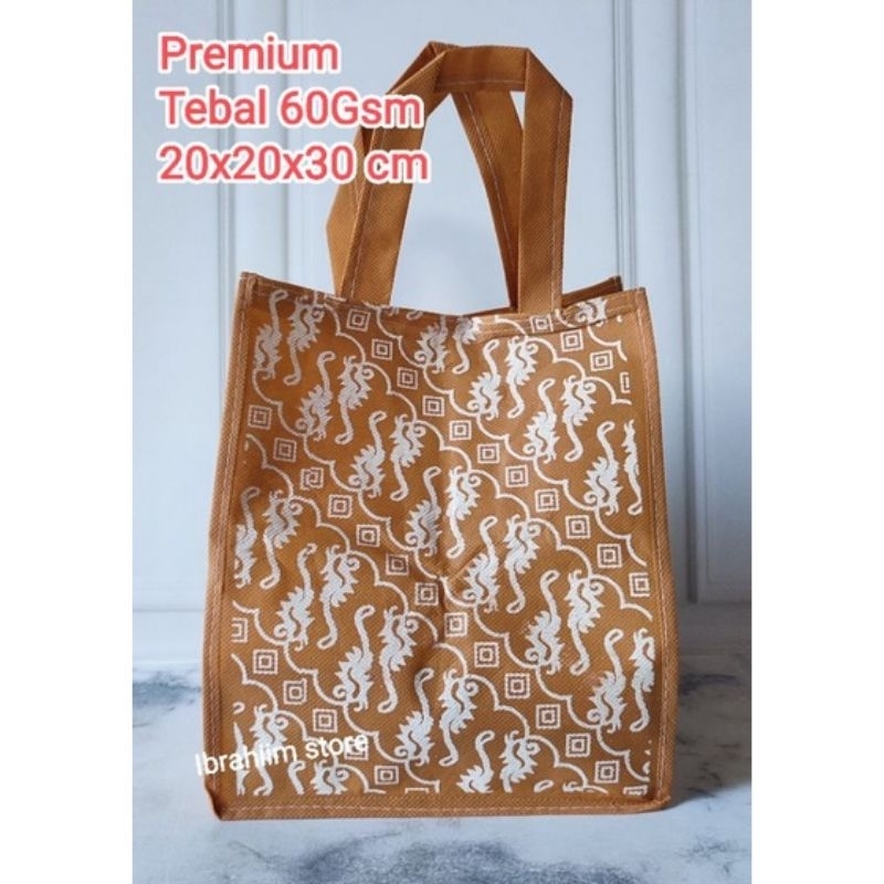 (ISI 12 PCS) TERLARIS TAS HAJATAN BATIK MEWAH TEBAL UKURAN 22x22 CM TEBAL 60 GSM/ TAS BERKAT TEBAL DAN BESAR TAS HAJATAN MEWAH