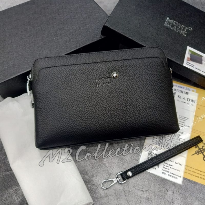 Handbag Montblanc Kunci kode leather clutch tas tangan kulit premium quality