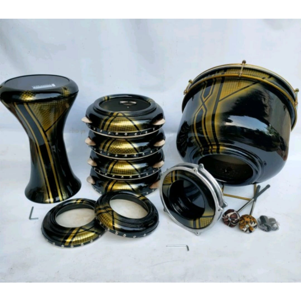 PROMO Alat Rebana Hadroh Jepara Full Set Alat Hadroh Motif Kualitas Terbaik