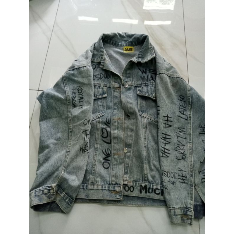 (PRELOVED) JACKET JEANS AMR ORIGINAL