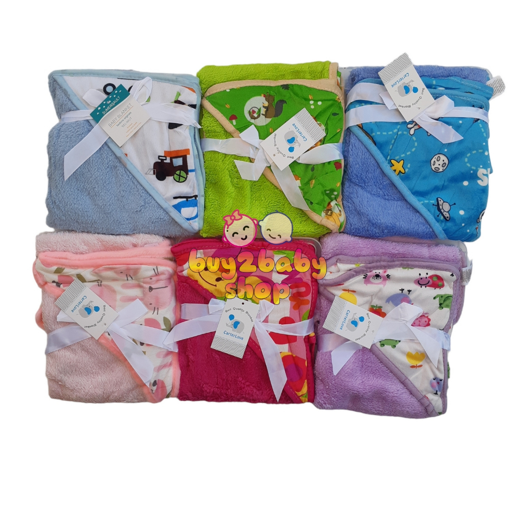 Selimut bayi Carter Double Fleece selimut bulu halus hangat dan nyaman untuk bayi 1 PCS