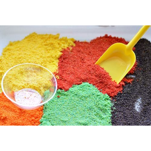 Sensory Edible Sand 500gr - Pasir foodgrade boleh termakan - mainan sensori