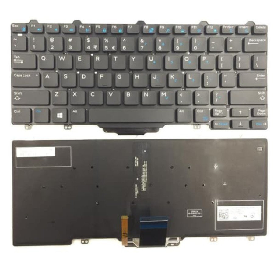 Keyboard Dell Latitude E5250 E7270 E5270 E7250 12-9250 12-7275 11-3150 NO BACKLIGHT DAN BACKLIGHT