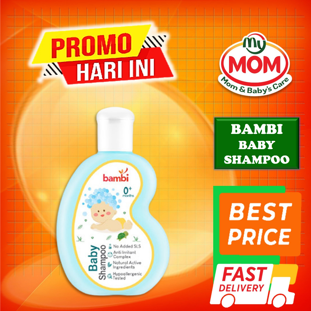 [BPOM] Bambi Baby Shampoo Aloe Vera, Candlenut &amp; Celery 100ml / Shampoo Kandungan Lidah Buaya, Kemiri, Seledri untuk Menebalkan Rambut / MYMOM