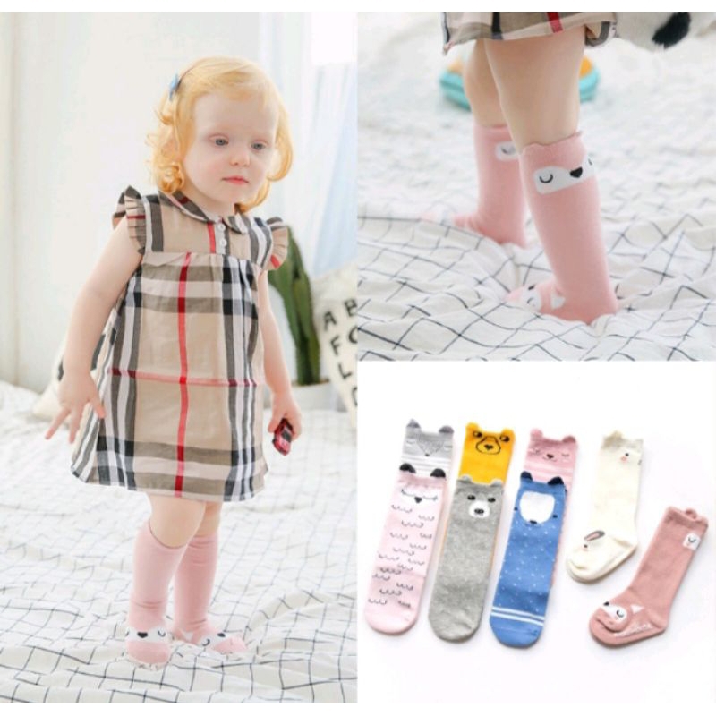 Kaos kaki bayi panjang anti slip laki laki perempuan