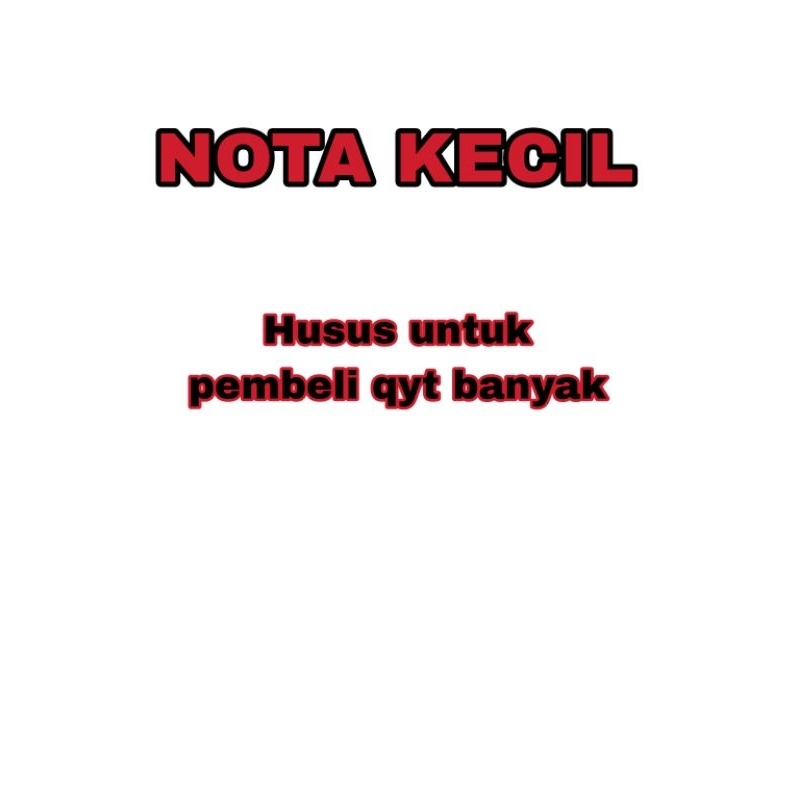 

NOTA KECIL