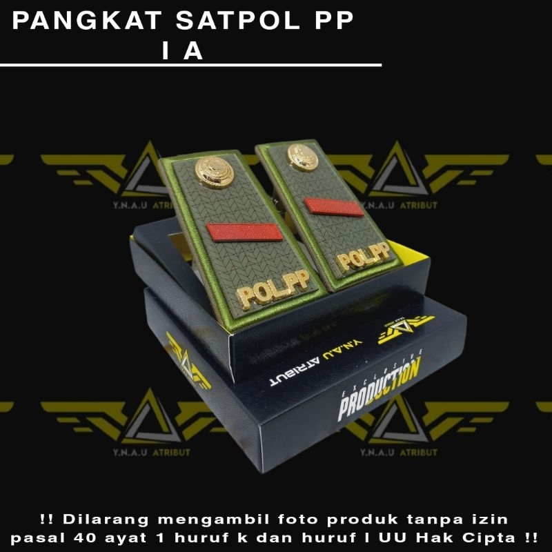 ATRIBUT SATPOL PP / PANGKAT SATPOL PP GOLONGAN 1A EXCLUSIVE