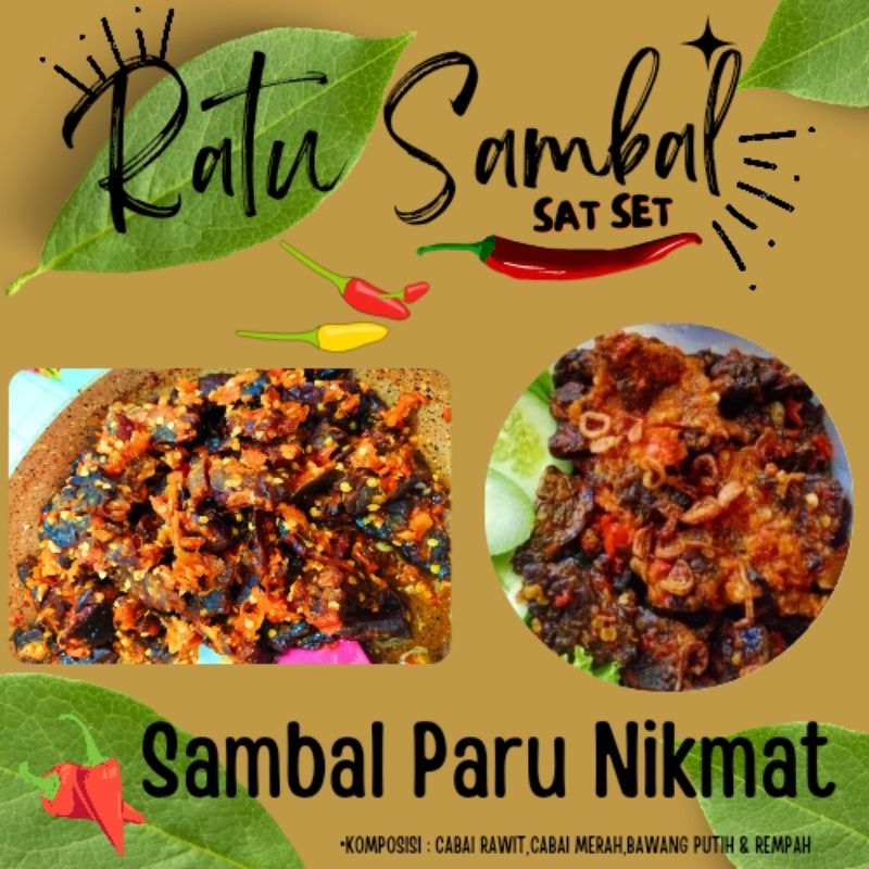 

SAMBAL GORENG PARU NIKMAT 20 GRAM (FRESH MASAK SETIAP HARI)