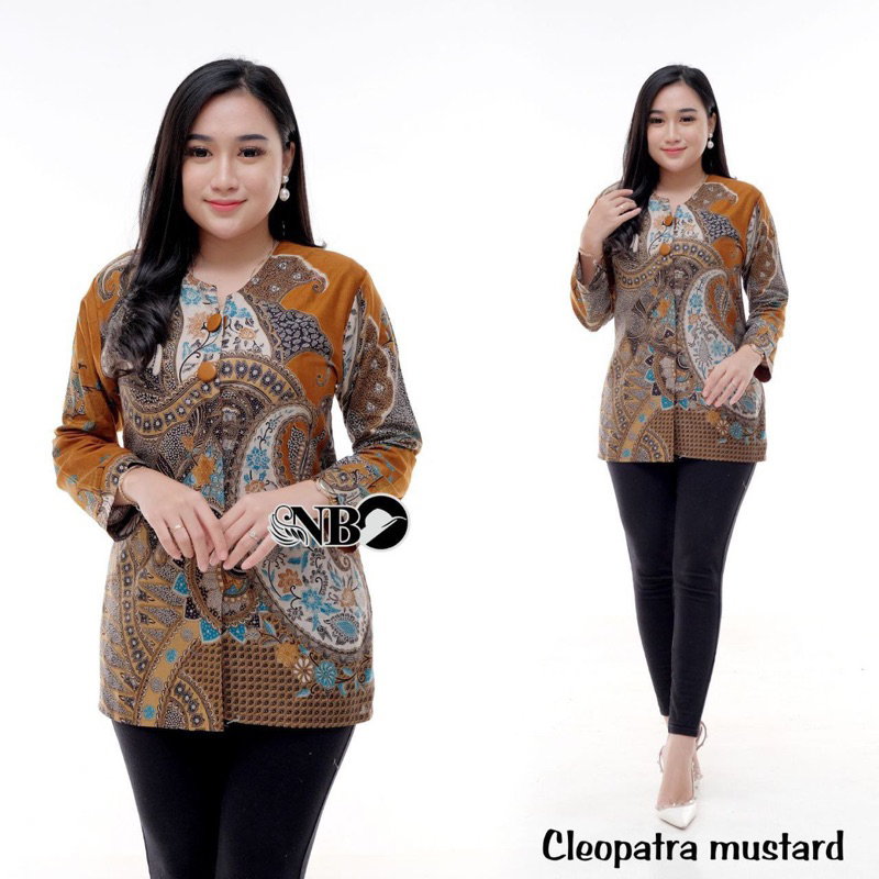 BAJU BATIK WANITA MODERN MONALISA GENES M,L,XL asli PEKALONGAN