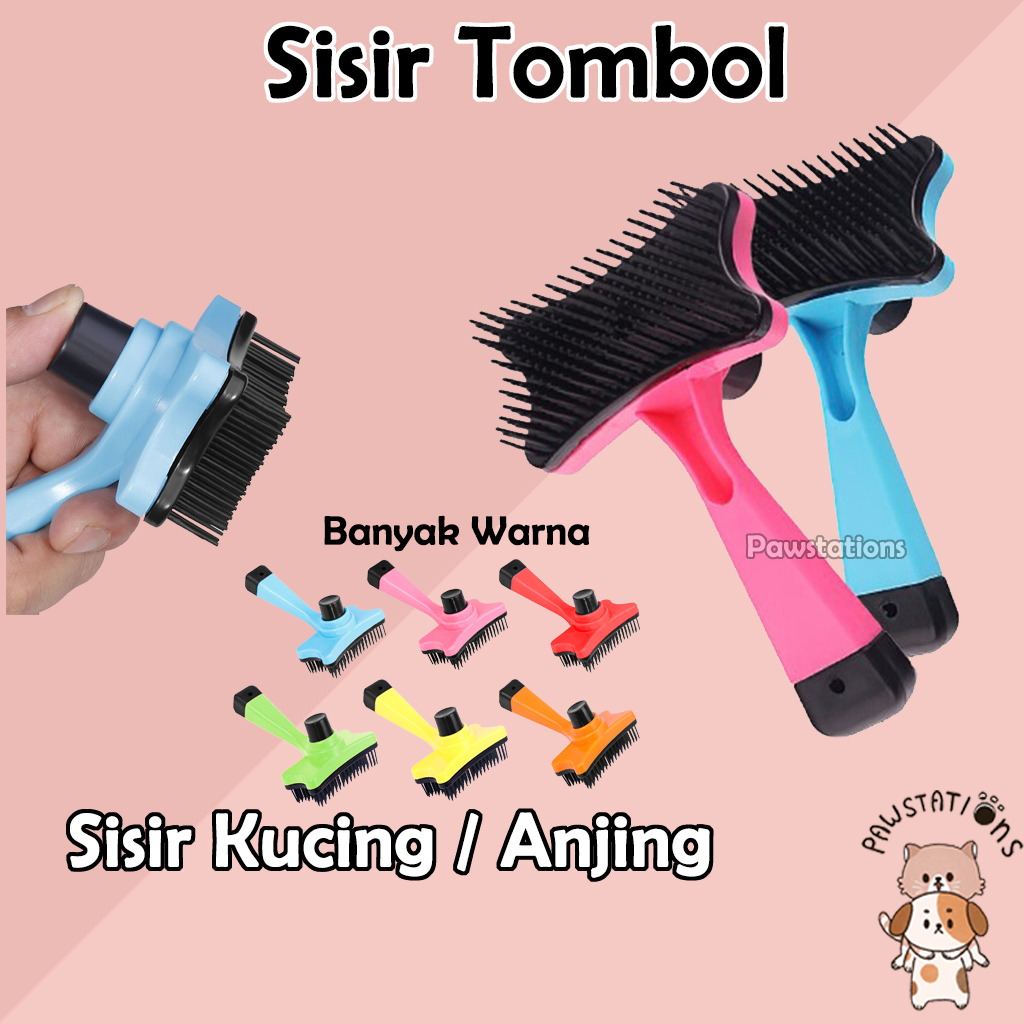 Ready|COD Sisir Tombol Sisir Kucing Sisir Anjing Sisir Kucing Bulu Rontok Sisir Bulu Kucing Sisir Bulu Anjing Paket Grooming Kucing Sisir Grooming Kucing Sisir Kelinci