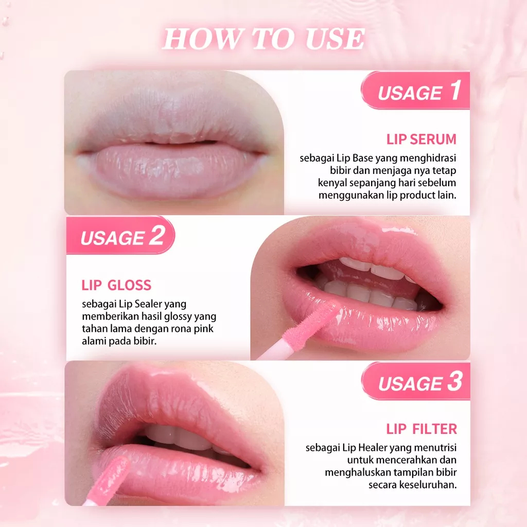 BNB BARENBLISS Ceramoist Glow LIP SERUM - LIP SERUM BNB MURAH