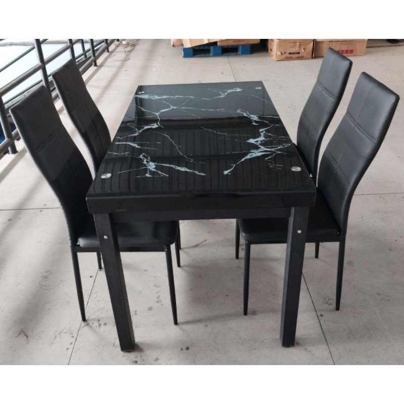 MEJA MAKAN KACA BESI