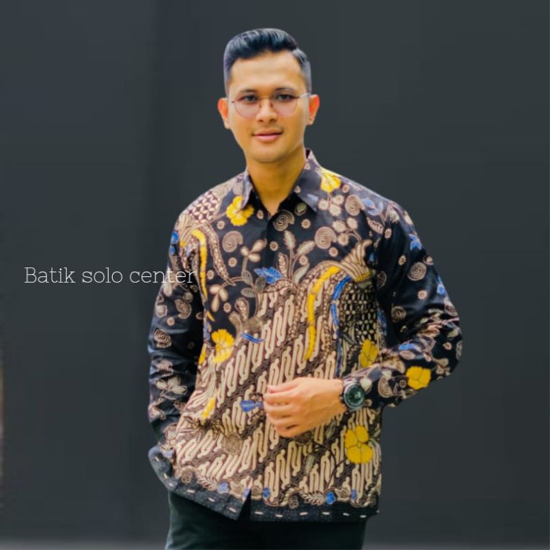 OUTFIT BATIK PRIA LENGAN PANJANG FUL furing batik kondangan batik kerja