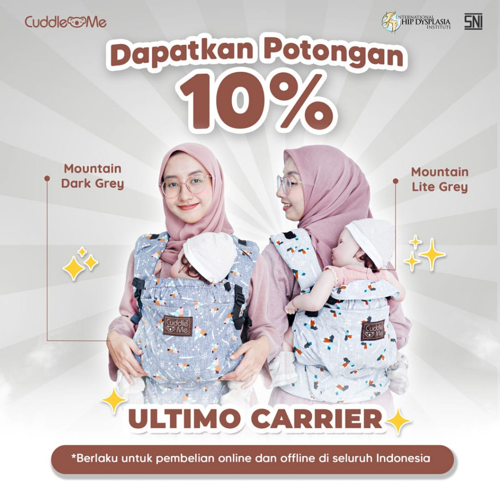 [PROMO Free Gift] [Terlaris Bergaransi] CUDDLEME ULTIMO Hipseat Baby Carrier  Cuddleme  Gendongan Bayi Hip Seat