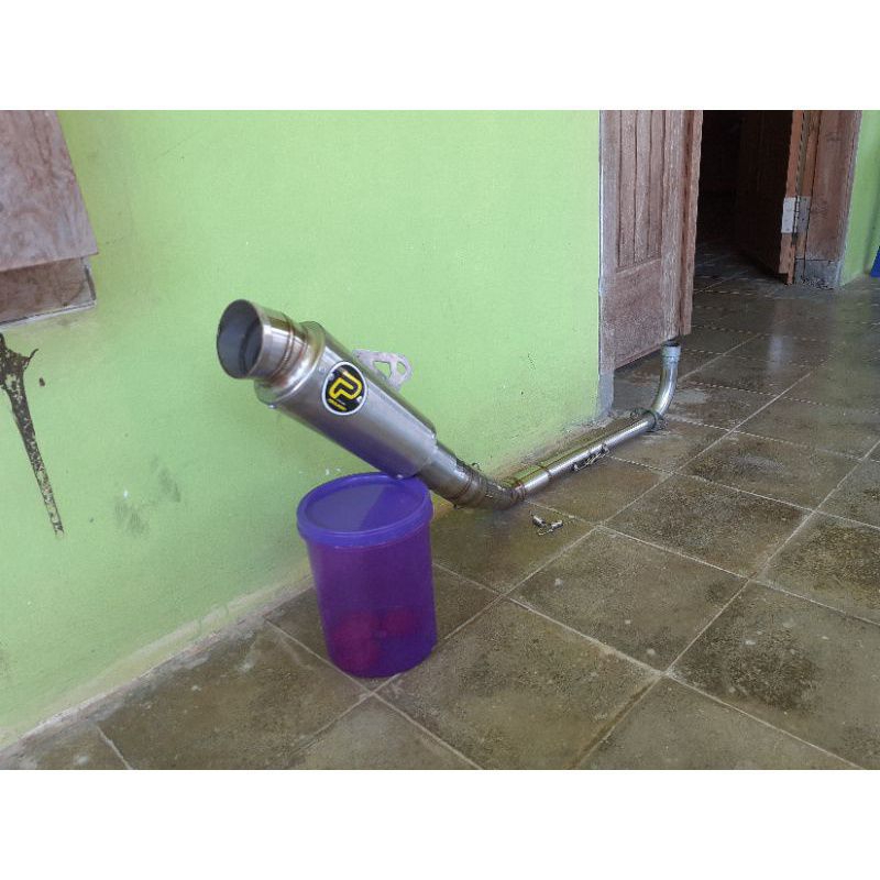 KNALPOT RACING PEKAJAMAN LEHER KOLONG PNP JUPITER VEGA SUPRA KARISMA REVO GREEN JUPITER Z MINTI C70 