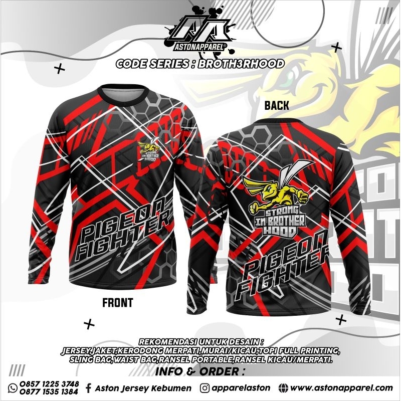JERSEY PRINTING LENGAN PANJANG | JERSEY FULL PRINTING CUSTOM DESAIN/JERSEY PREMIUM