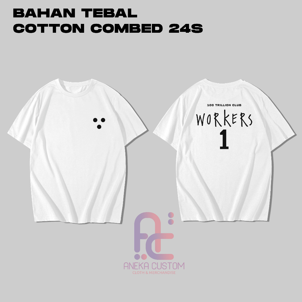 KAOS MANHWA OUTFIT ILHAE WORKERS BAJU T-SHIRT MANHWA POPULER