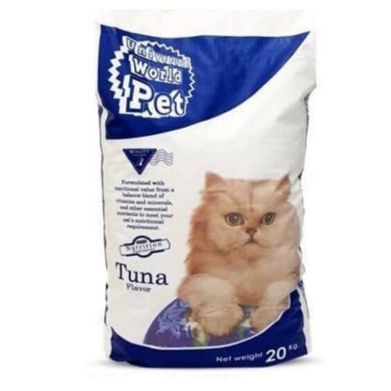 Universal adult Tuna 20kg link gojek | makanan kucing dewasa universal 20 kg