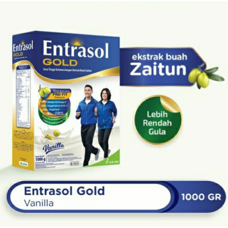 

PROMO MURAH BANGET! Entrasol Gold 980gr Vanilla (JUMBO)