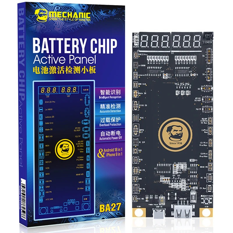 KABEL TEMBAK BATTERY MECHANIC BA27 FOR ANDROID DAN IPH 13 SERIES ORIGINAL