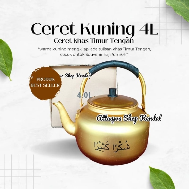 Ceret Kuning 4L Teko Ceret Arab Oleh oleh Souvenir Haji Umroh