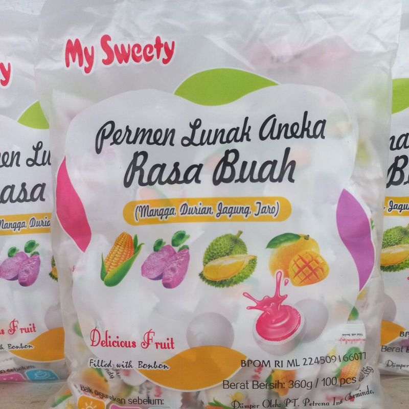 

Permen Lunak Aneka Rasa Buah My Sweety 360 Gram