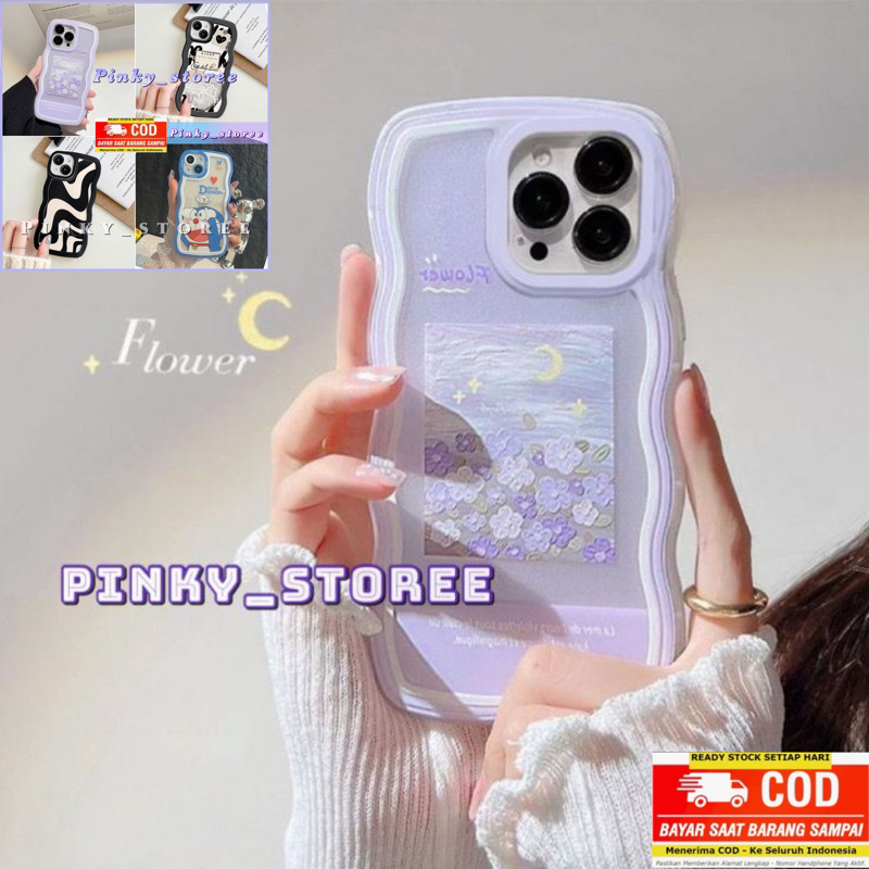 SOFTCASE WAVE XIAOMI REDMI NOTE 11/ NOTE 11PRO/ NOTE 10 4G 5G/ NOTE 10S/ NOTE 10PRO/ NOTE 9/ NOTE 8/ NOTE 7/ POCO M3/ M4PRO/ M5/ M5S/ C40/ SOFT CASE GELOMBANG/ CASING WAVY + PROTECTOR CAMERA MOTIF DORAEMON/ FLOWER/ ZEBRA/ LOVEBLACK