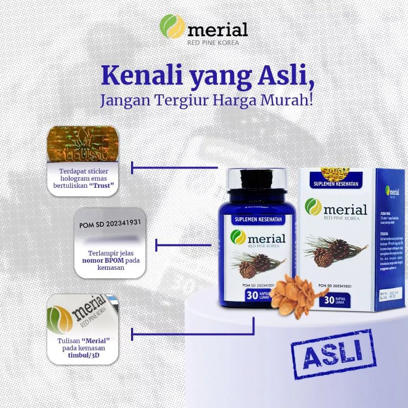 Merial Red Pin Atasi Obat Hipertensi Kolestrol dan Diabetes Bpom Halal