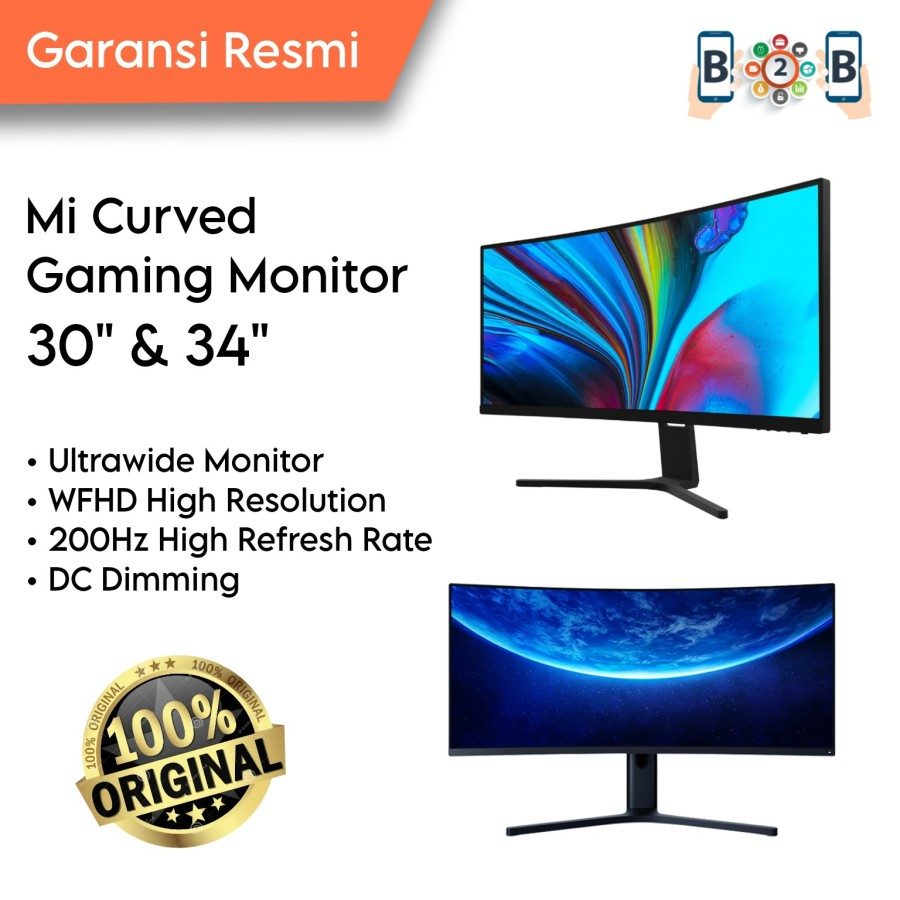 Mi Curved Gaming Monitor 30 inch / 34 inch Desktop Computer WFHD 200Hz